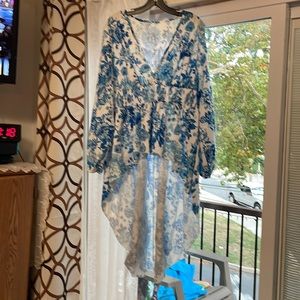 Beautiful, Hilow, tunic, peplum, long sleeves, dressy, one X